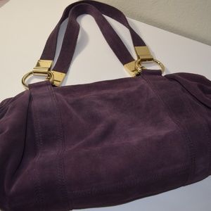 Antonio Melani Purple Suede Handbag